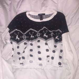 FOREVER 21  CHRISTMAS CROP SWEATER